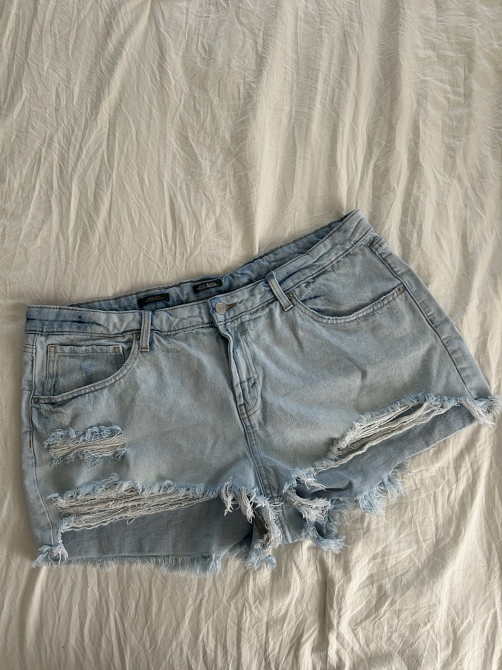wild fable Light Wash Distressed Denim Shorts